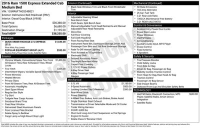 2016 RAM 1500 Express