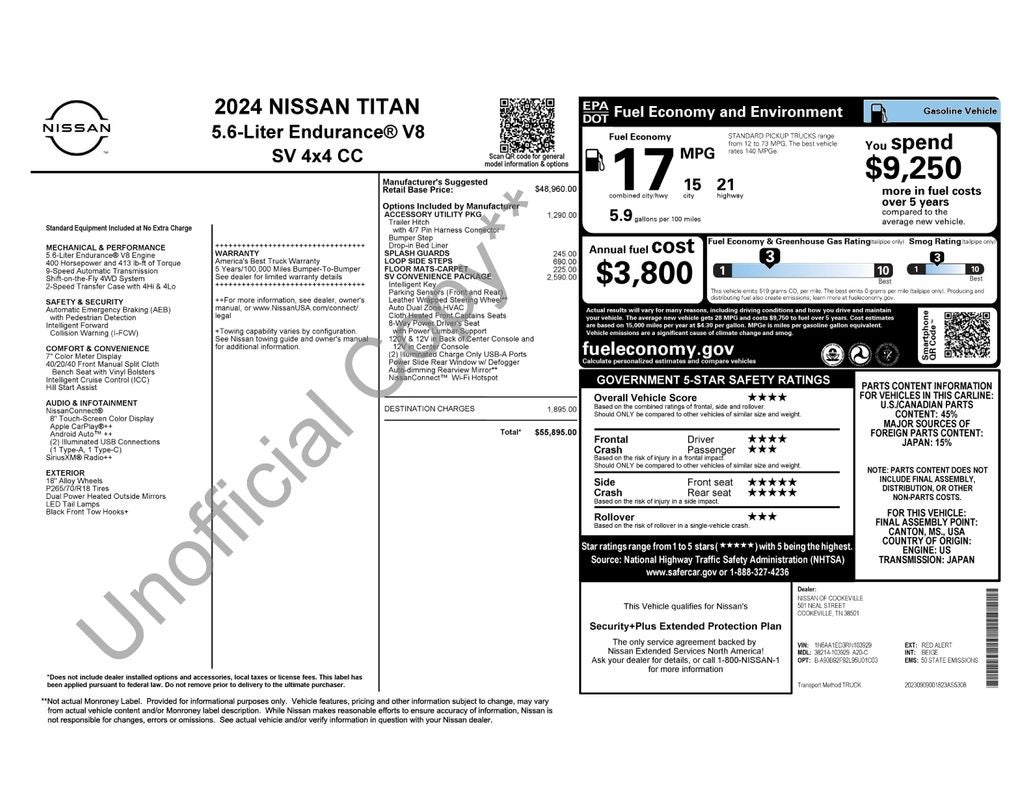 2024 Nissan Titan SV
