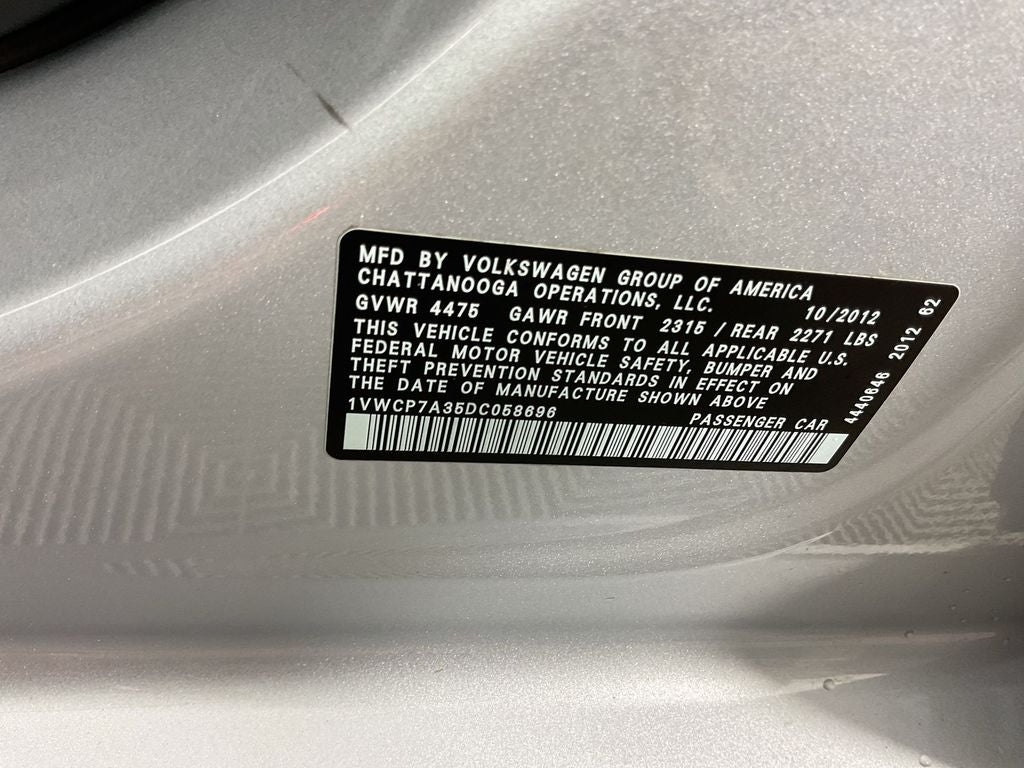 2013 Volkswagen Passat 2.5 SEL Premium