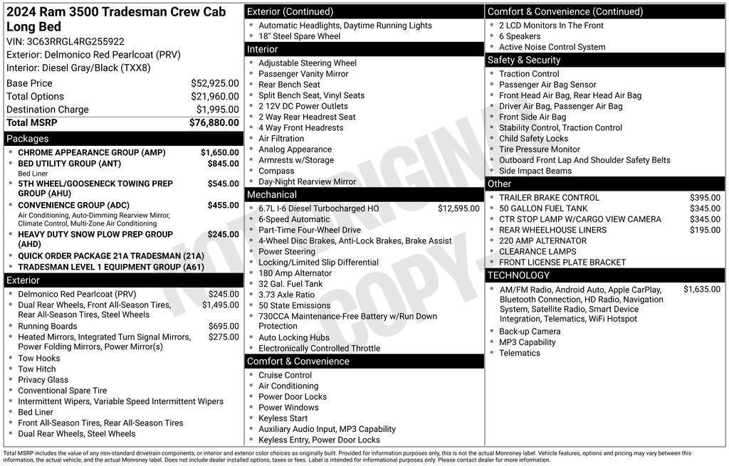 2024 RAM 3500 Tradesman