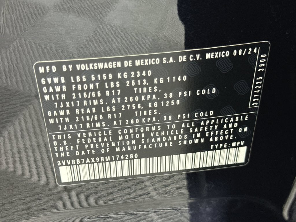 2024 Volkswagen Tiguan 2.0T S