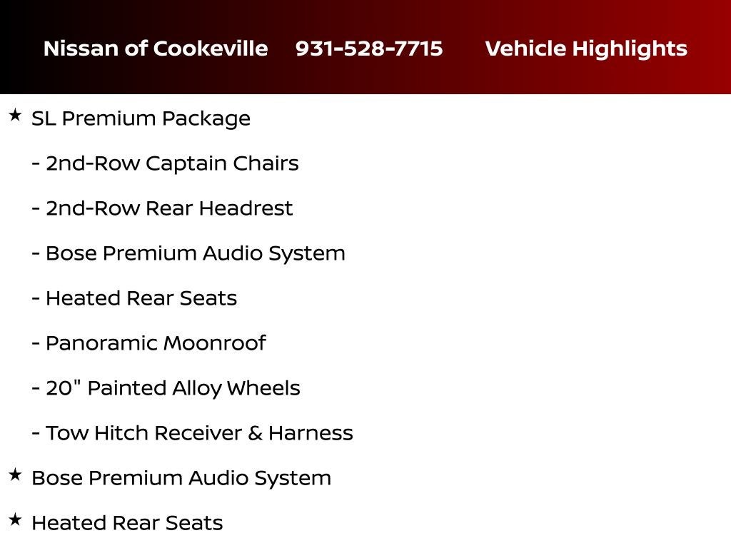 2024 Nissan Pathfinder SL