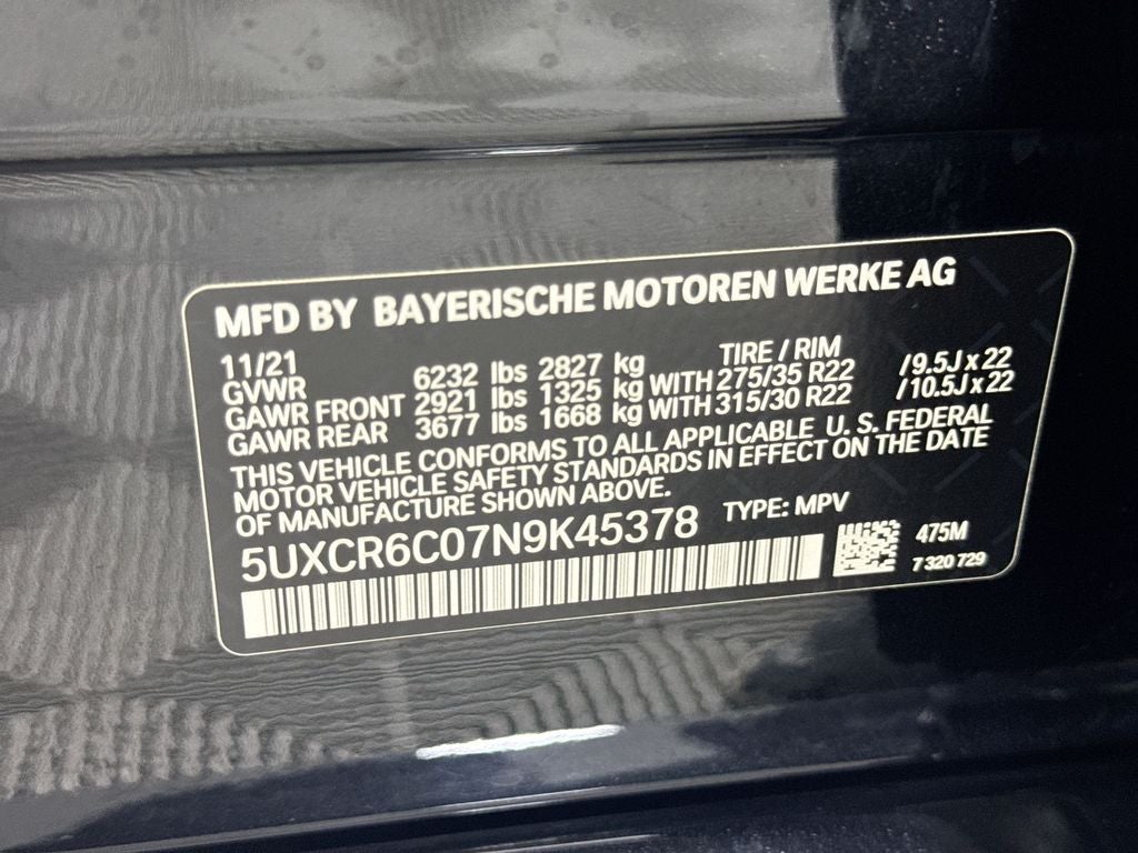 2022 BMW X5 xDrive40i