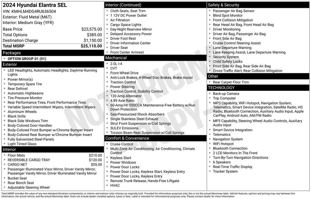 2024 Hyundai Elantra SEL