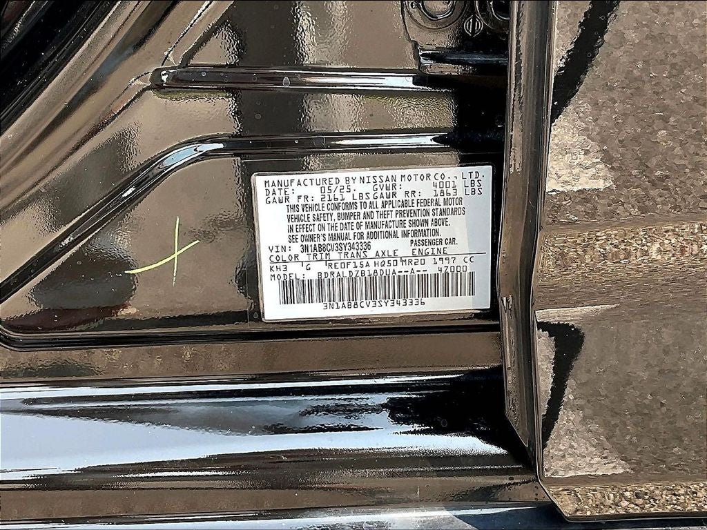 2025 Nissan Sentra SV